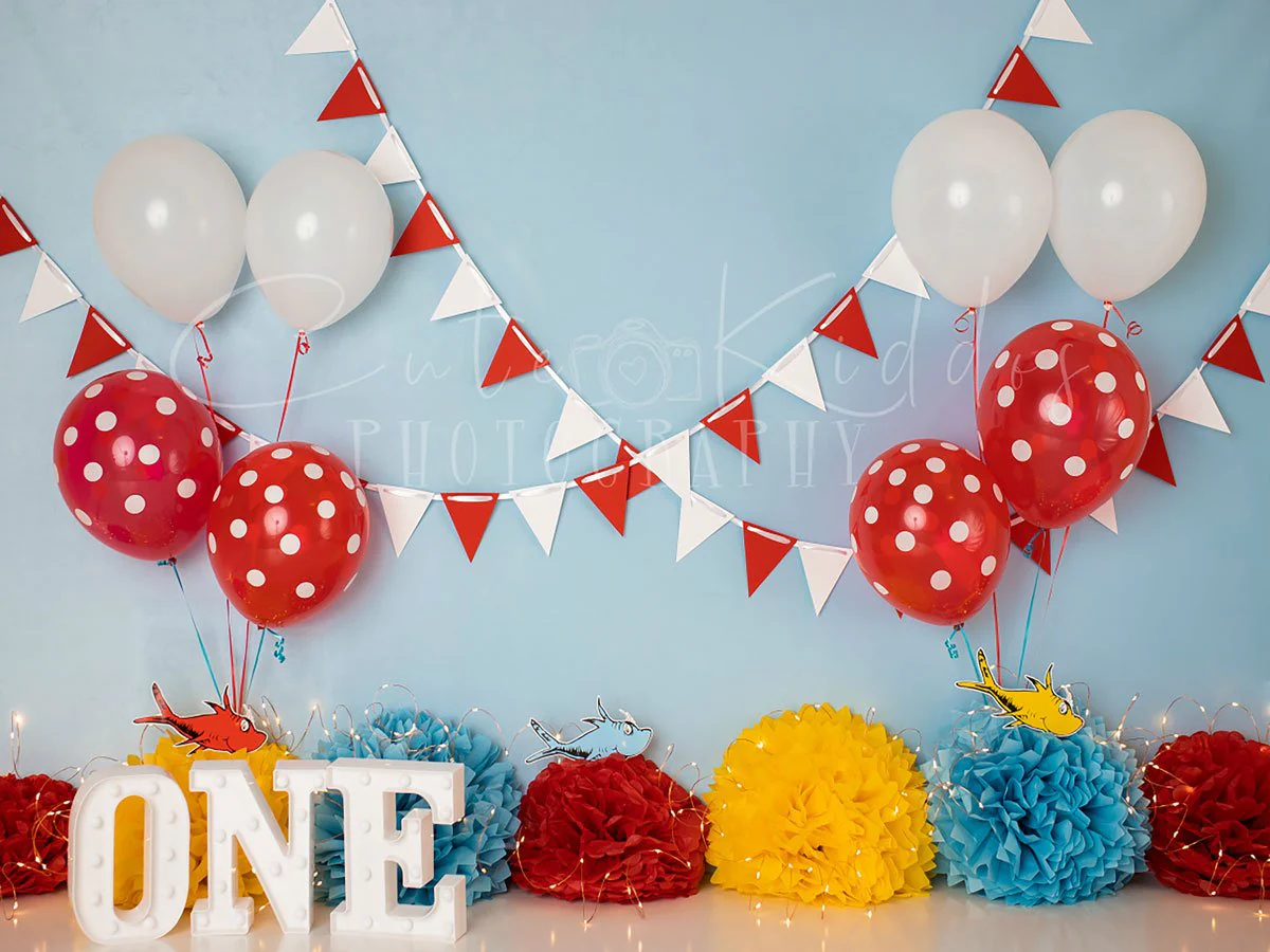Kate Cake Smash One Birthday Backdrop Designed By Leila Hale