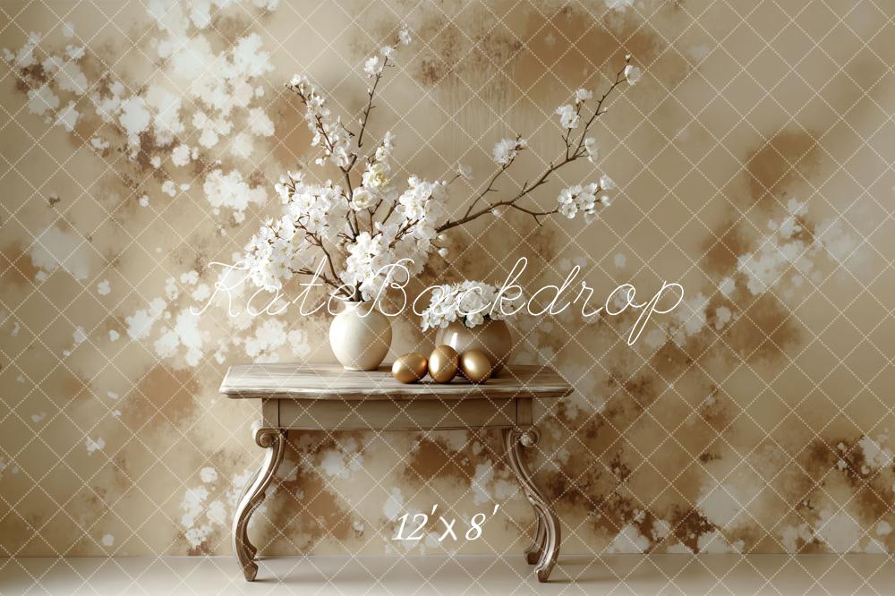 Kate Abstract Floral Beige Backdrop Designed by Mini MakeBelieve - Image 8