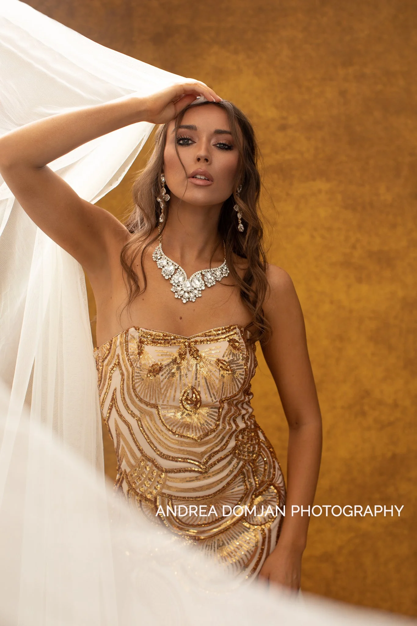 Kate Abstract Gold Backdrop for Photography