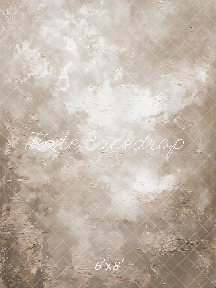 Kate Abstract Texture Beige Fleece Backdrop Designed by GQ