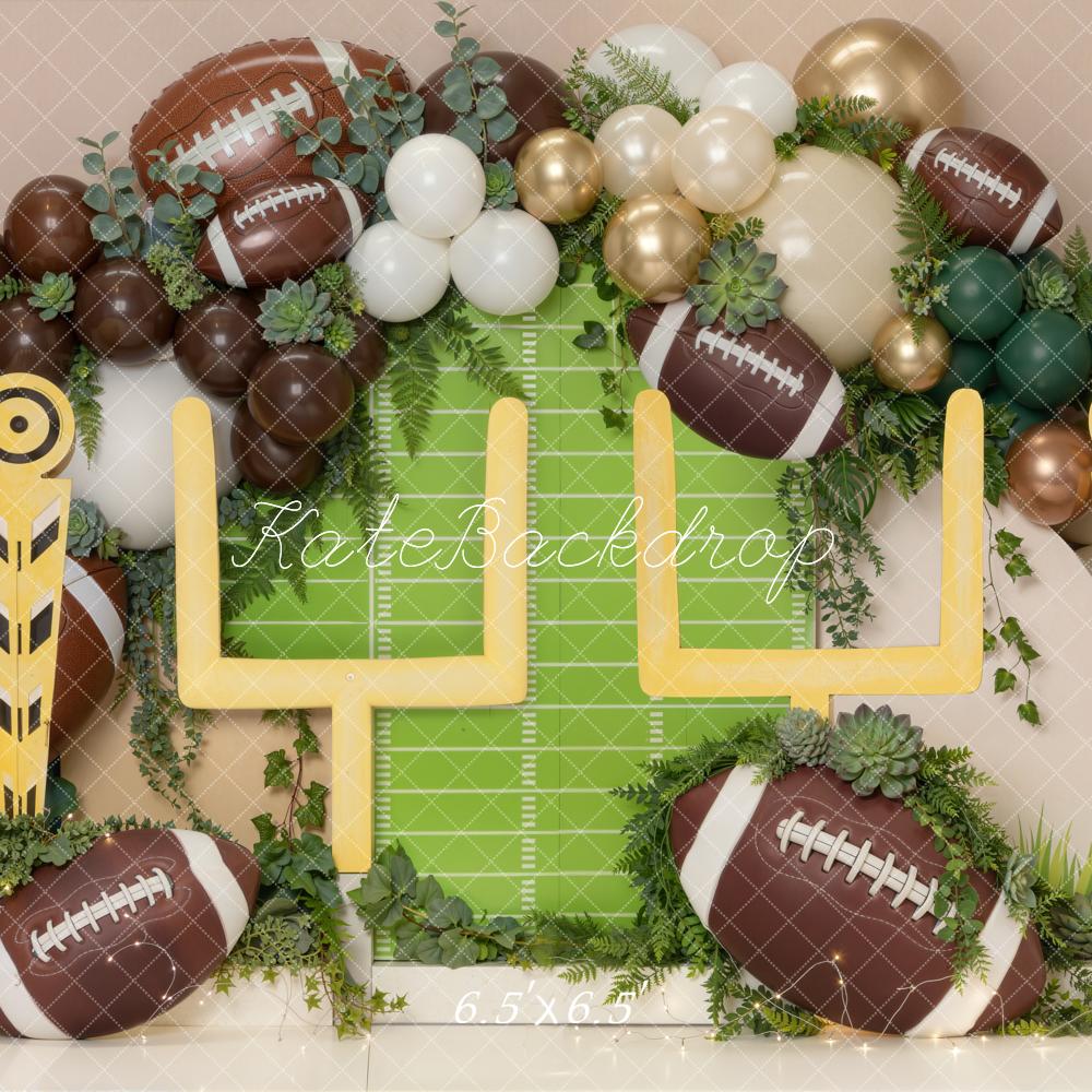 Kate Football Field Goal Balloons Backdrop Designed by Chain Photography - Image 2