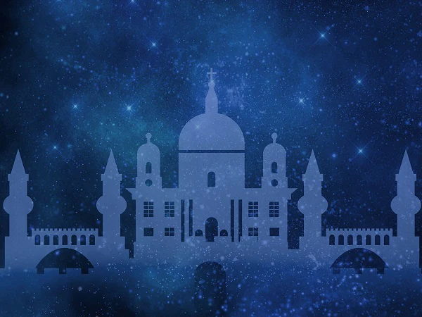 Kate Arabian Castle Starry Sky Backdrop for Children Photography Designed By Jerry_Sina