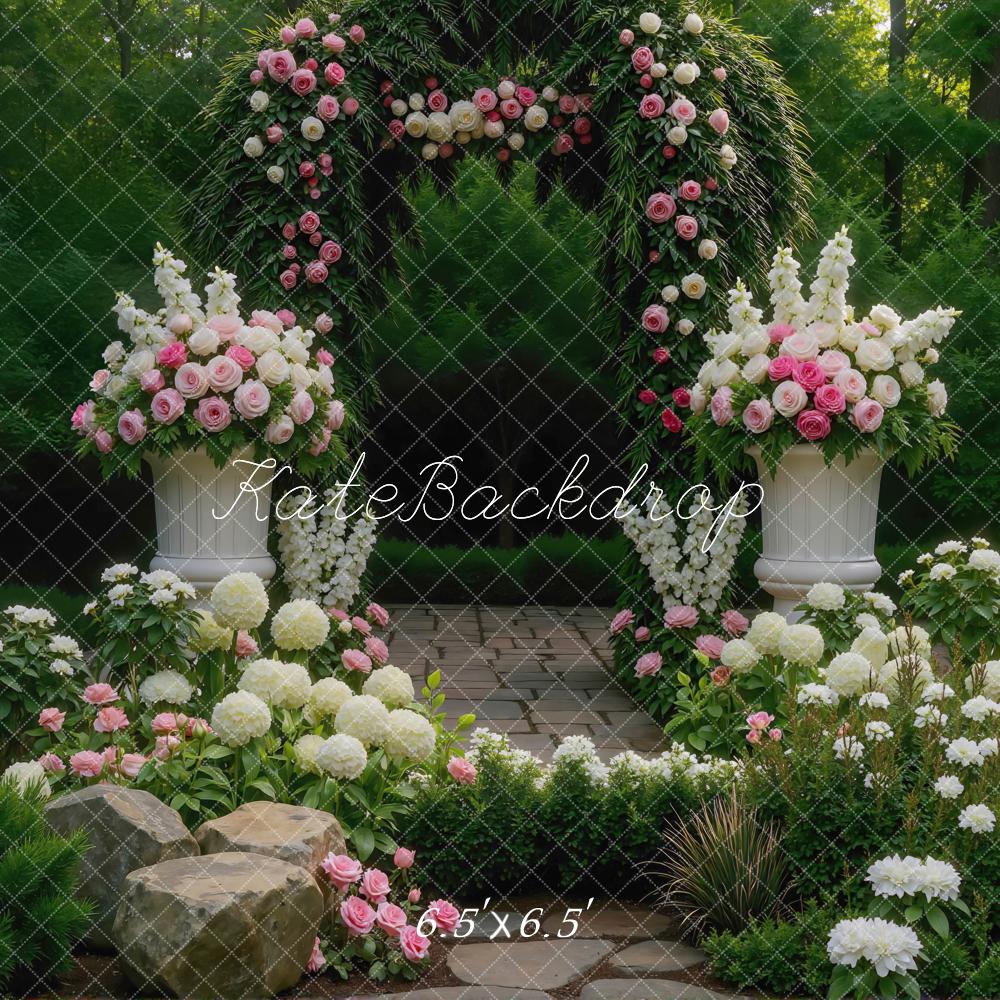 Kate Spring Arch Garden Pathway Backdrop Designed by Mini MakeBelieve - Image 2
