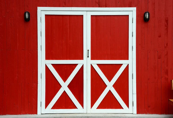 Kate Autumn Granary Red Door Thanksgiving Backdrop for Photography
