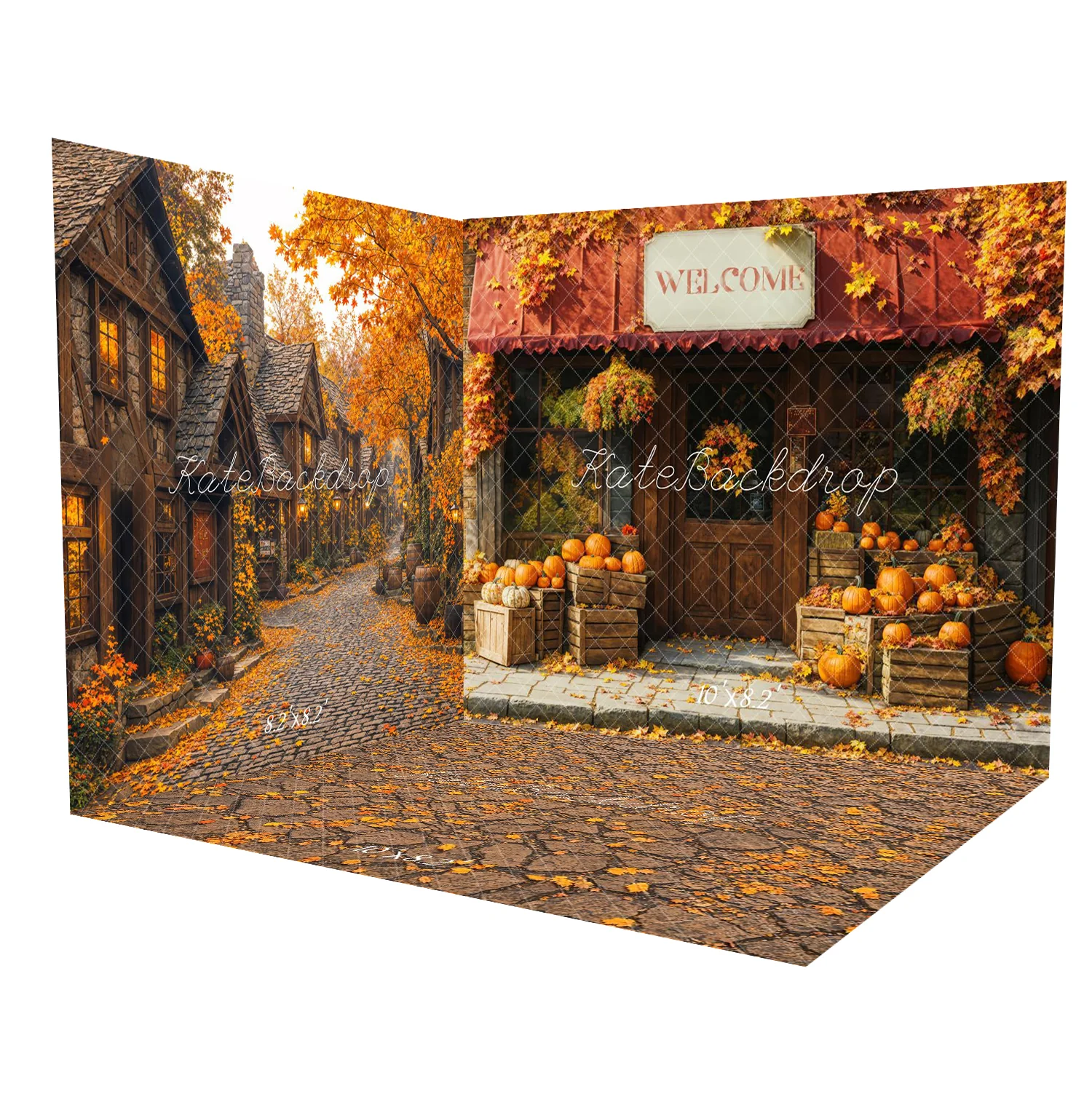 Kate Autumn Village Street Maple Tree Room Set