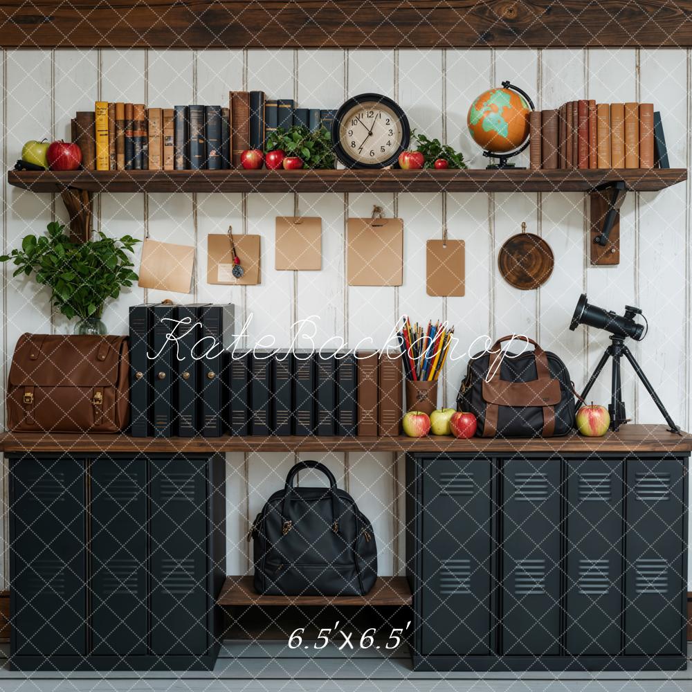 Kate Back to School Black Bookshelf Backdrop Designed by Emetselch - Image 4