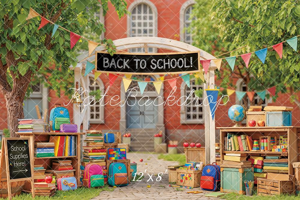 Kate Back To School Books Crates Colourful Backdrop Designed by Emstselch - Image 8