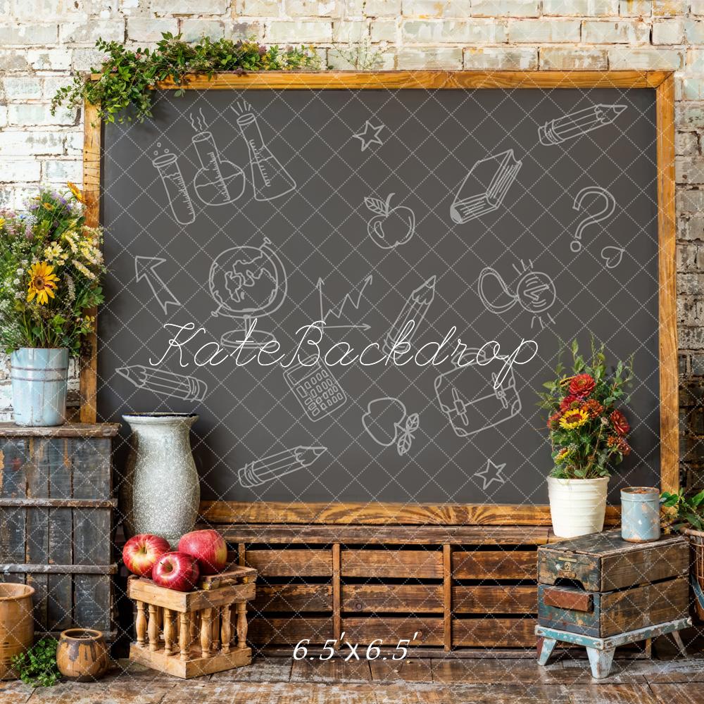 Kate Back to School Graffiti Blackboard Backdrop Designed by Emetselch - Image 2