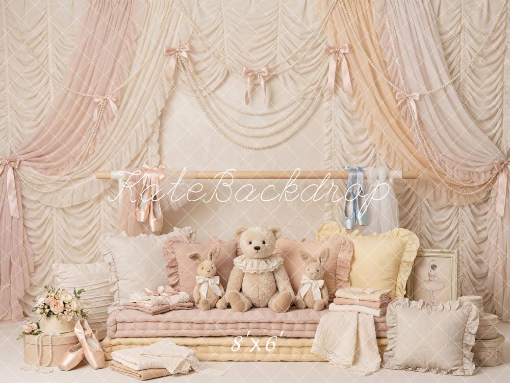 Kate Ballet Soft Toys Pastel Drapes Backdrop Designed by Patty Robert - Image 3