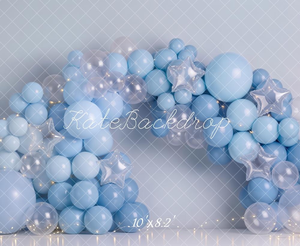 Kate Balloon Arch Blue Garland Backdrop Designed by Emetselch - Image 6