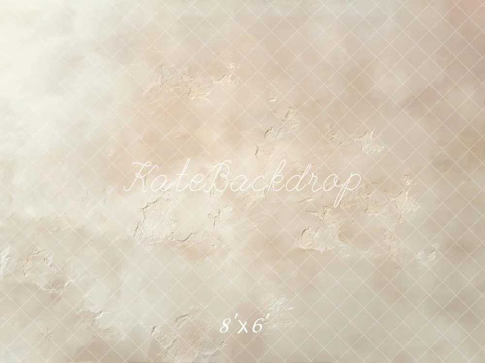 Kate Beige Abstract Texture Fleece Backdrop Designed by Emetselch