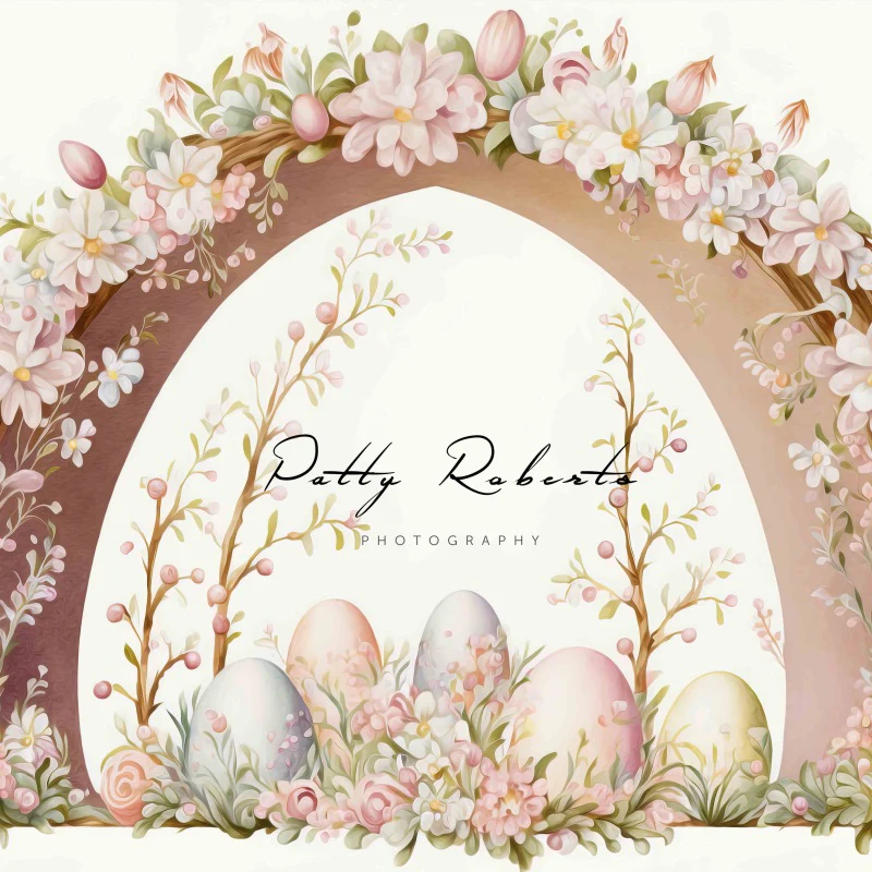 Kate Beige Easter Oil Painted Arch Backdrop Designed by Patty Robert - Image 2