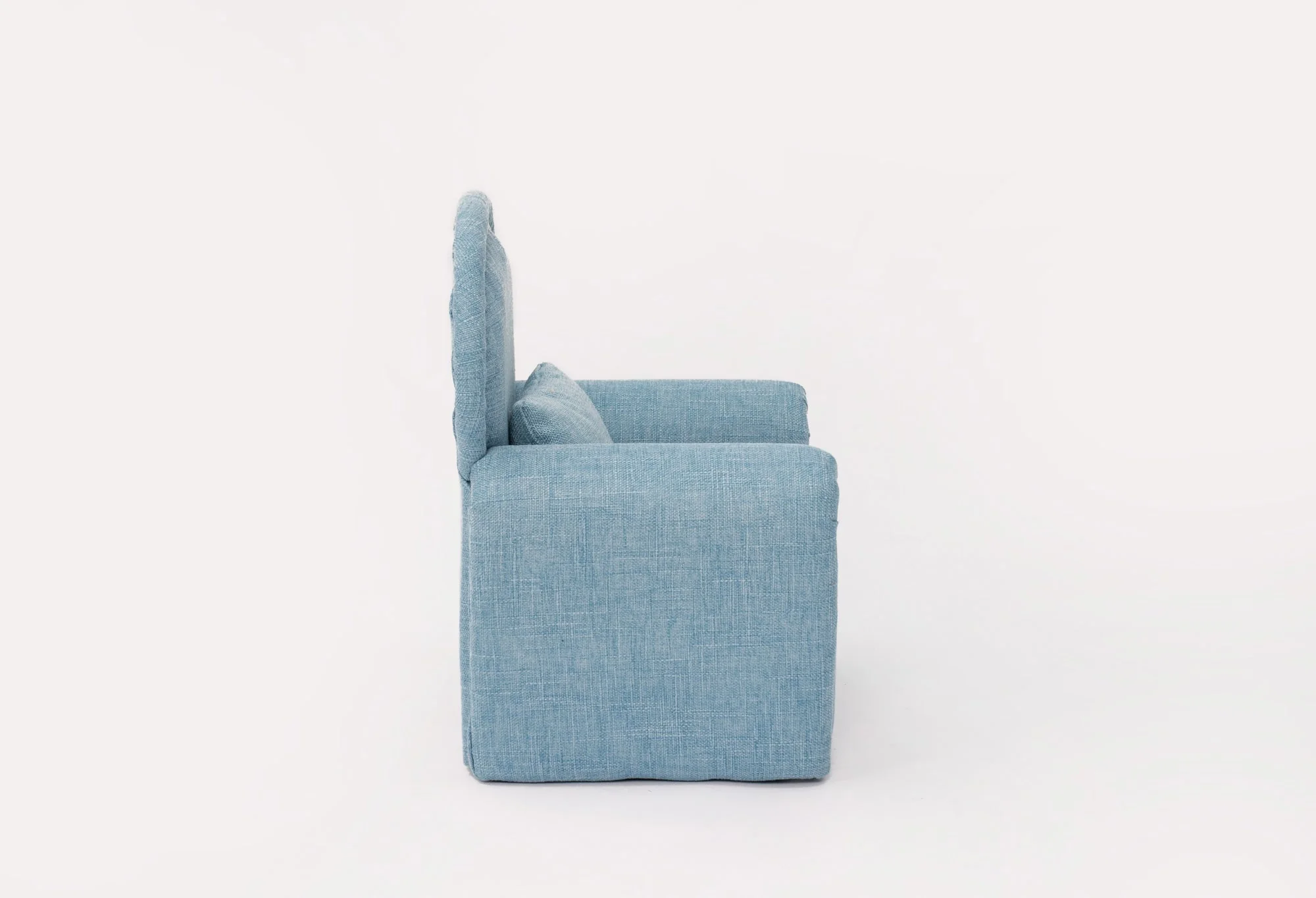 Kate Blue Fabric Mini Sofa with Rivet Newborn Props for Photography - Image 6