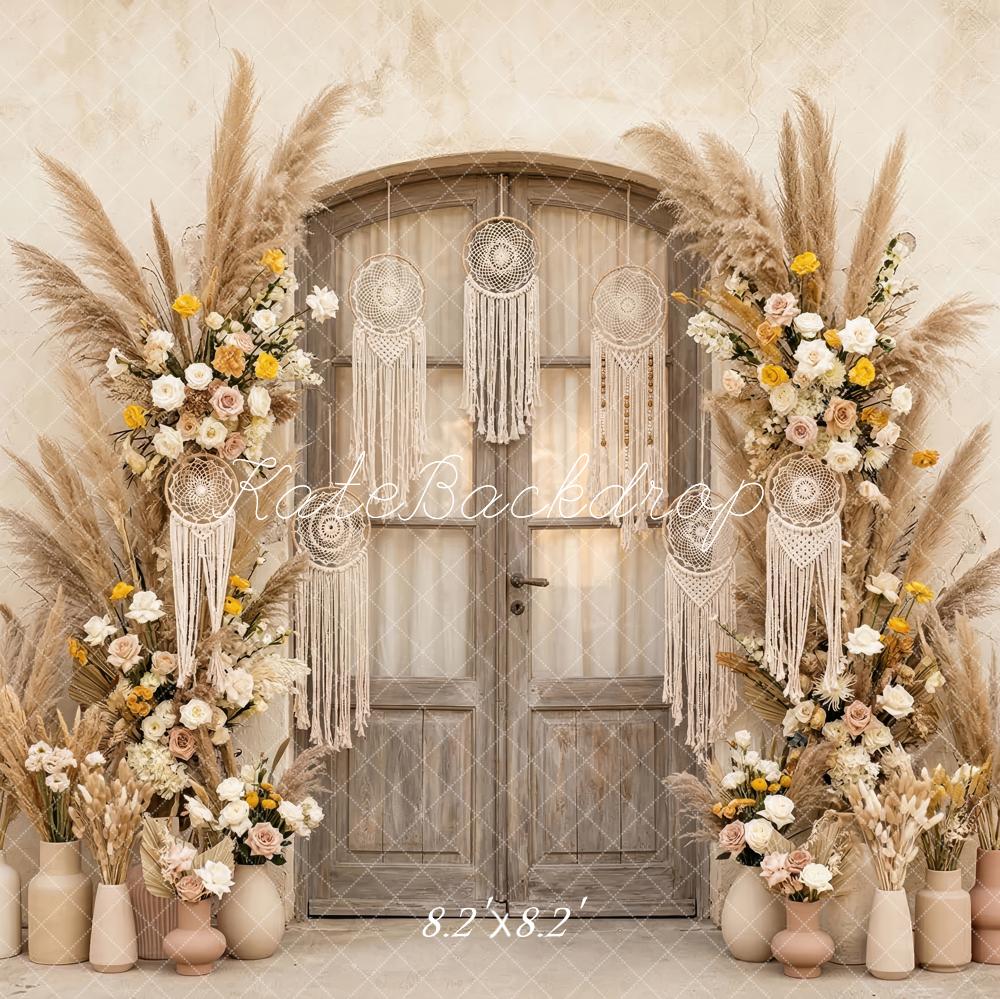 Kate Bohemian Pampas Grass Dreamcatchers Backdrop Designed by Patty Robert - Image 5