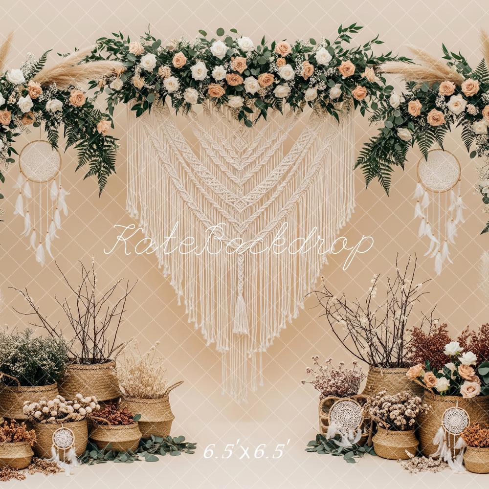 Kate Boho Garland Macrame Dreamcatcher Backdrop Designed by Patty Robert - Image 2