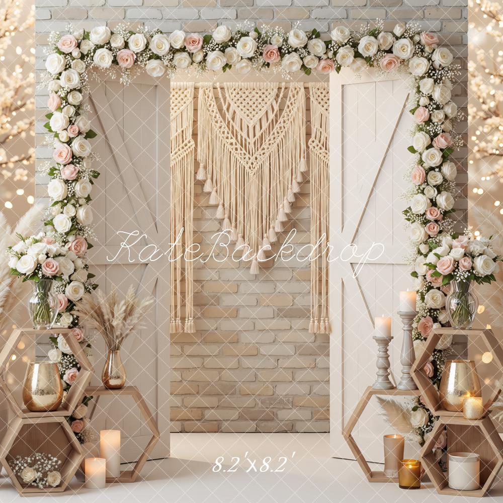 Kate Boho Garland Pampas Grass Backdrop Designed by Mini MakeBelieve - Image 5