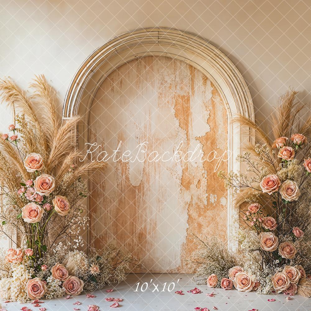 Kate Boho Pampas Grass Vintage Wall Backdrop Designed by Emetselc - Image 7