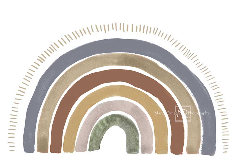 Kate Boho Rainbow Backdrop for Boy Designed by Mandy Ringe Photography