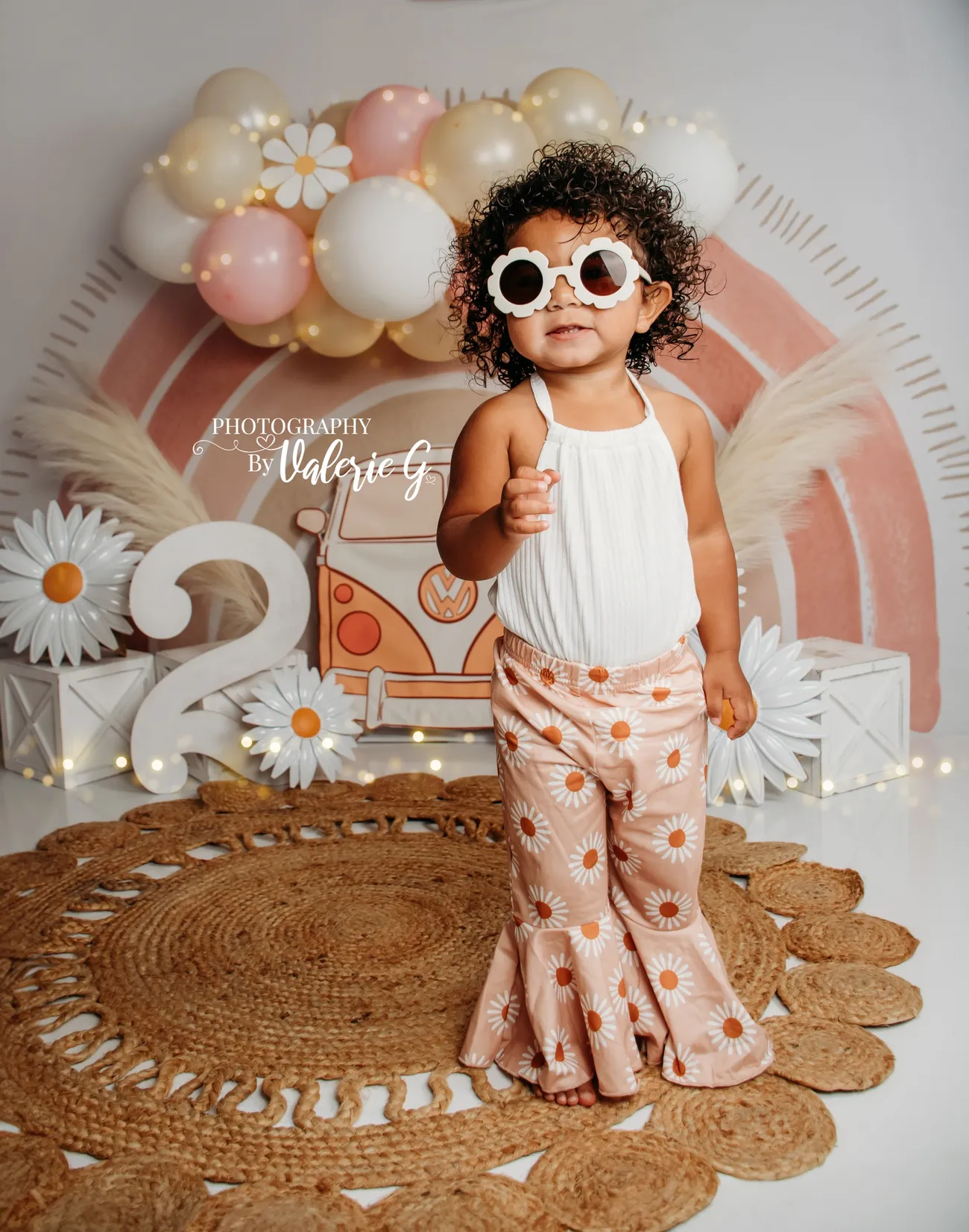 Kate Boho Rainbow Fleece Backdrop Designed by Mandy Ringe Photography - Image 19