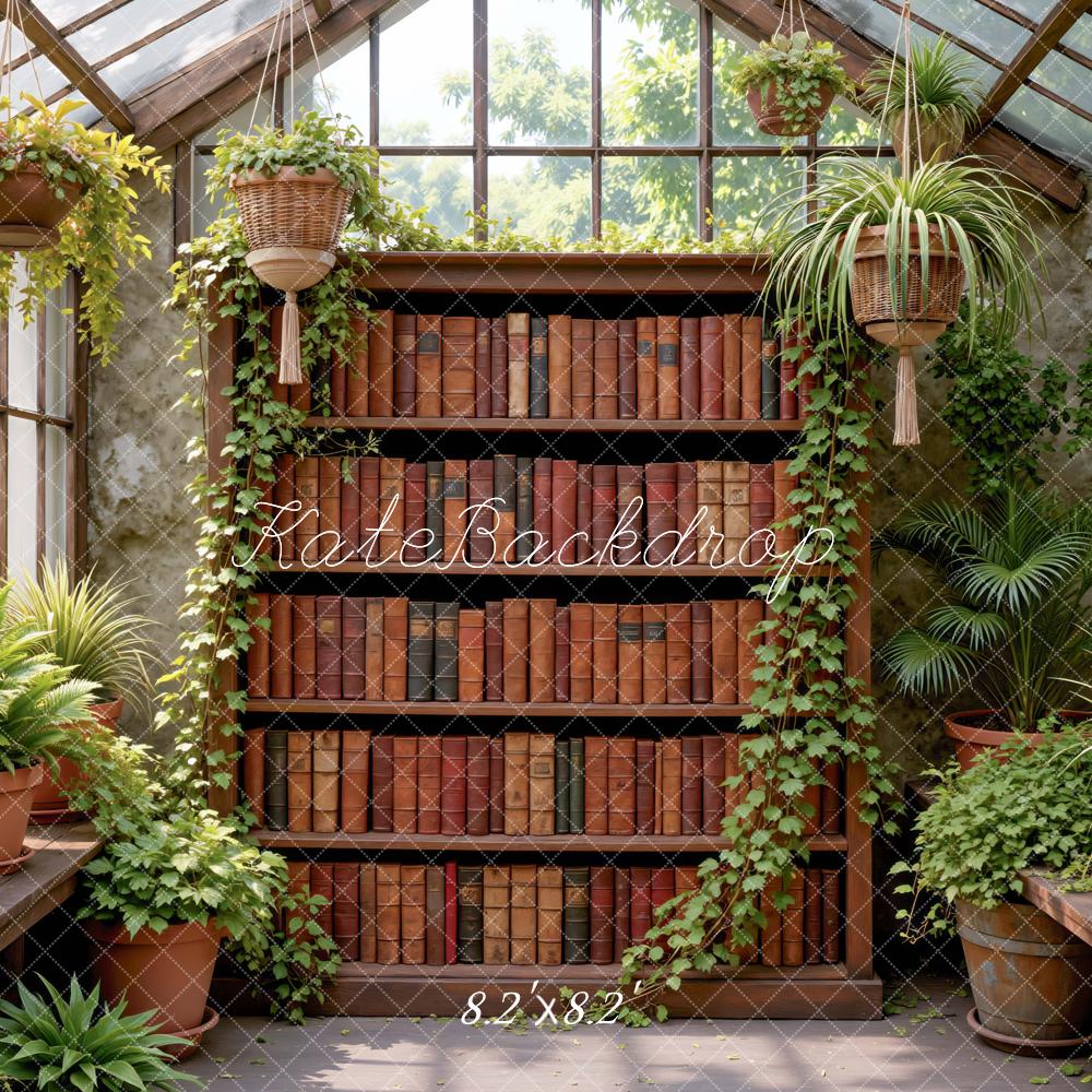 Kate Bookshelf Cabinet Greenhouse Plants Backdrop Designed by Mini MakeBelieve - Image 5
