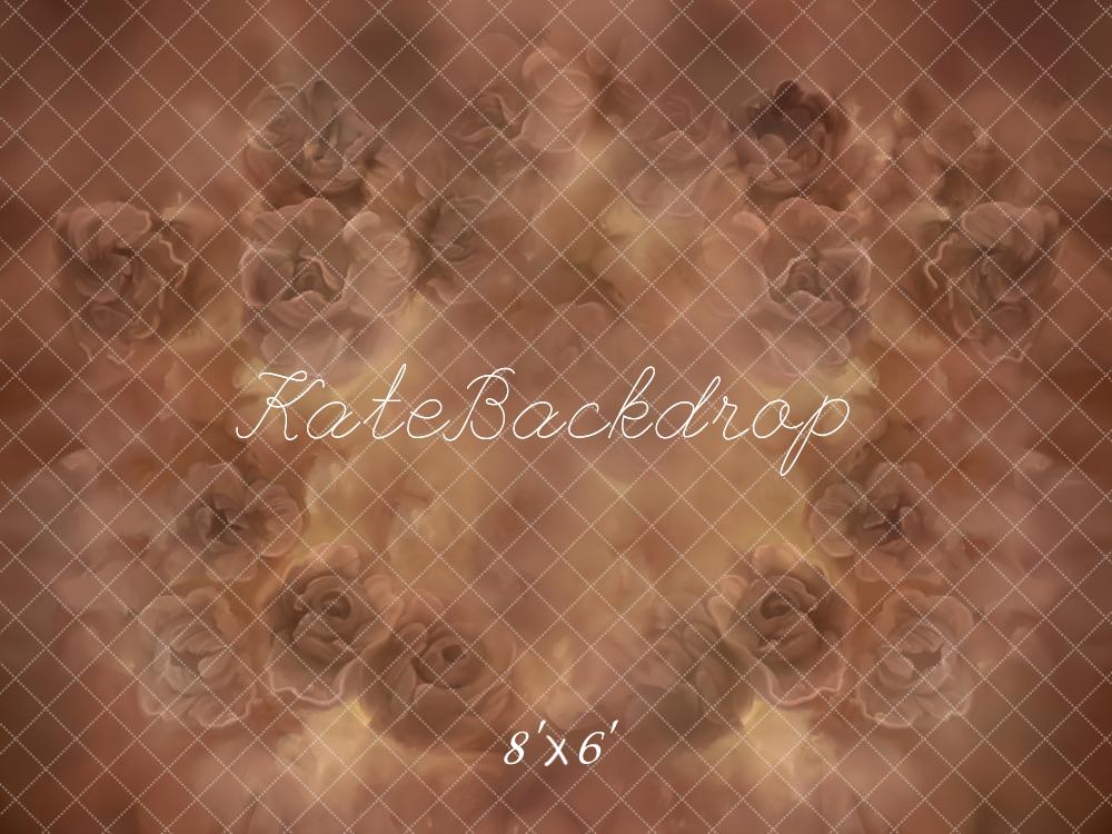 Kate Brown Roses Abstract Fleece Backdrop Designed by Kate Image