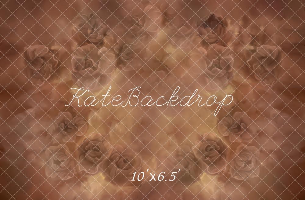 Kate Brown Roses Abstract Fleece Backdrop Designed by Kate Image - Image 2