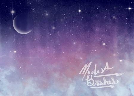 Kate Celestial Night Whimsy Backdrop Designed by Modest Brushes