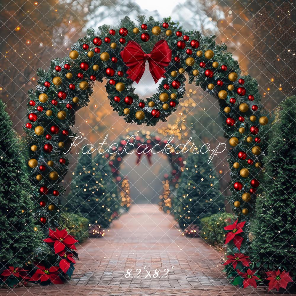 Kate Christmas Arch Garland Pine Trees Backdrop Designed by Mini MakeBelieve - Image 5