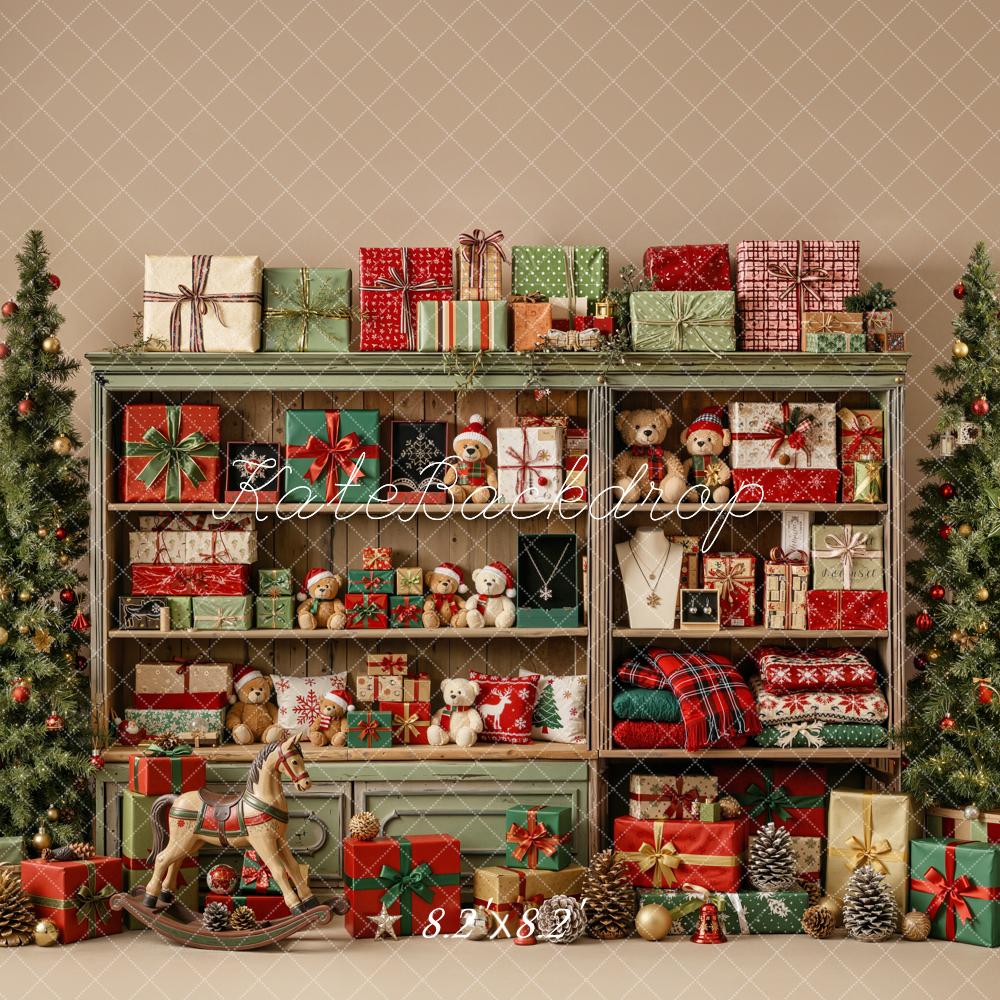 Kate Christmas Cabinet Gifts Trees Backdrop Designed by Emetselch - Image 8