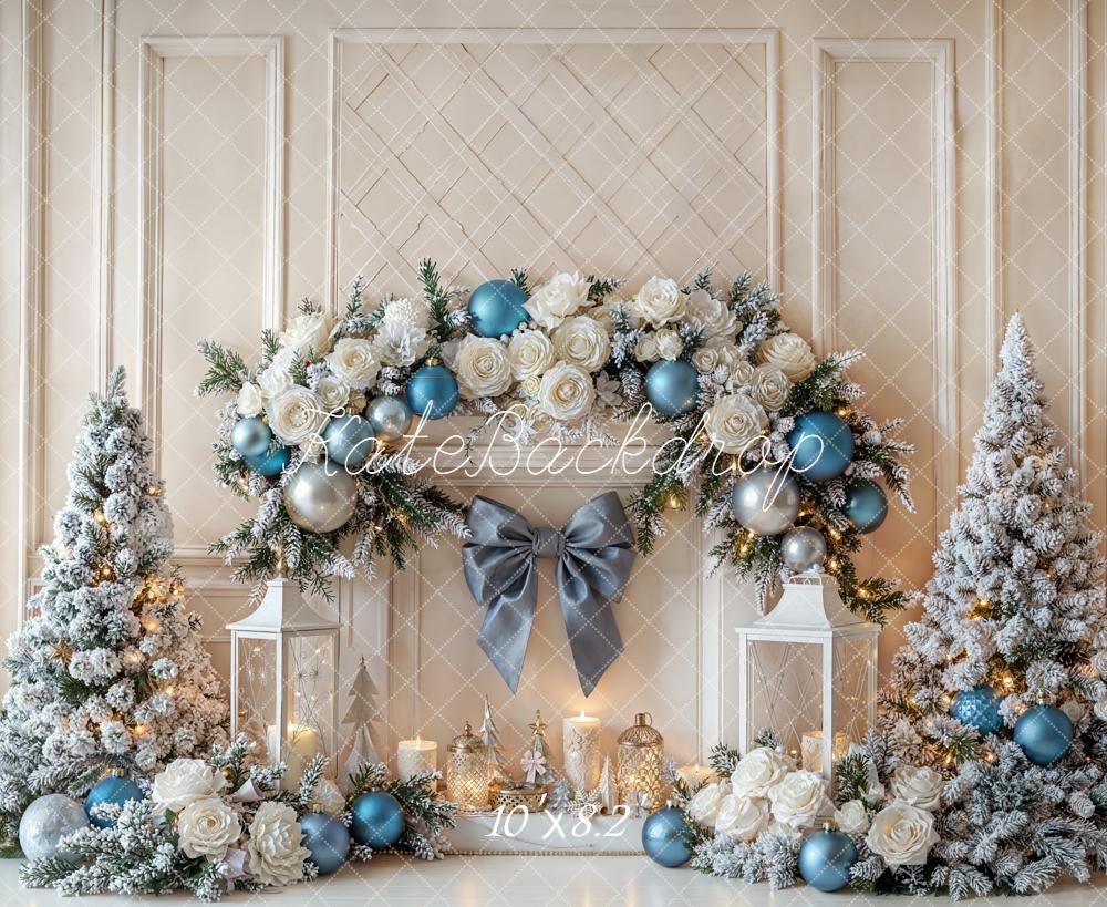 Kate Christmas Floral Arch Trees Backdrop Designed by Emetselch - Image 6