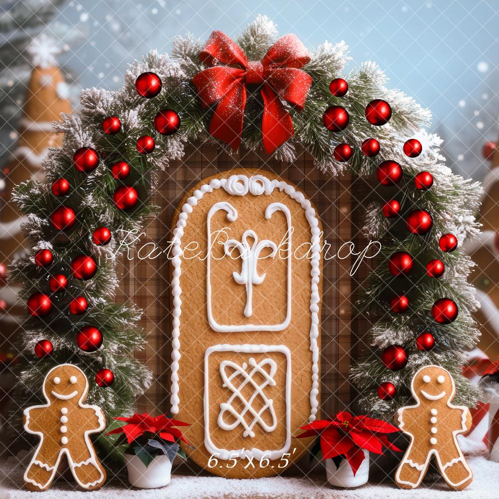 Kate Christmas Gingerbread House Garland Backdrop Designed by Mini MakeBelieve - Image 2