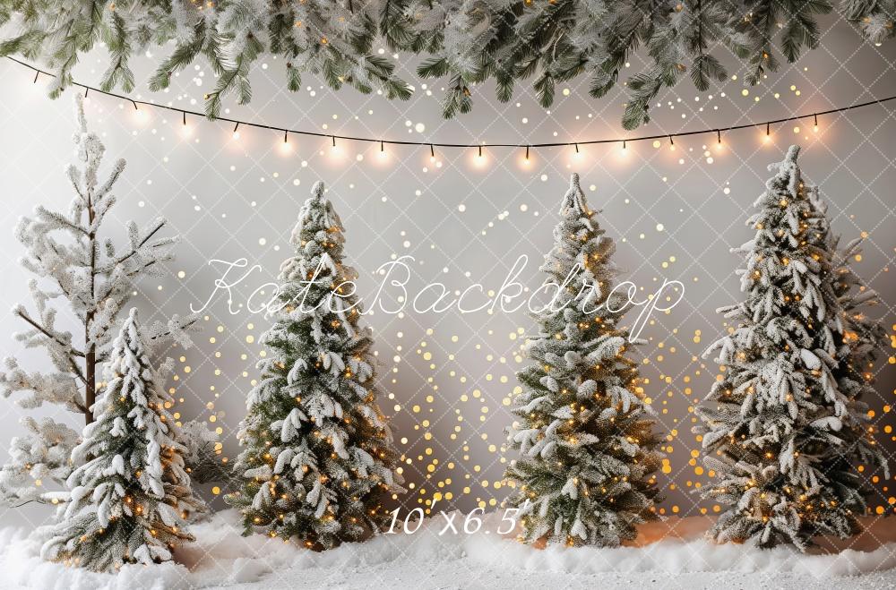 Kate Christmas Snowy Trees Backdrop Designed by Patty Robert