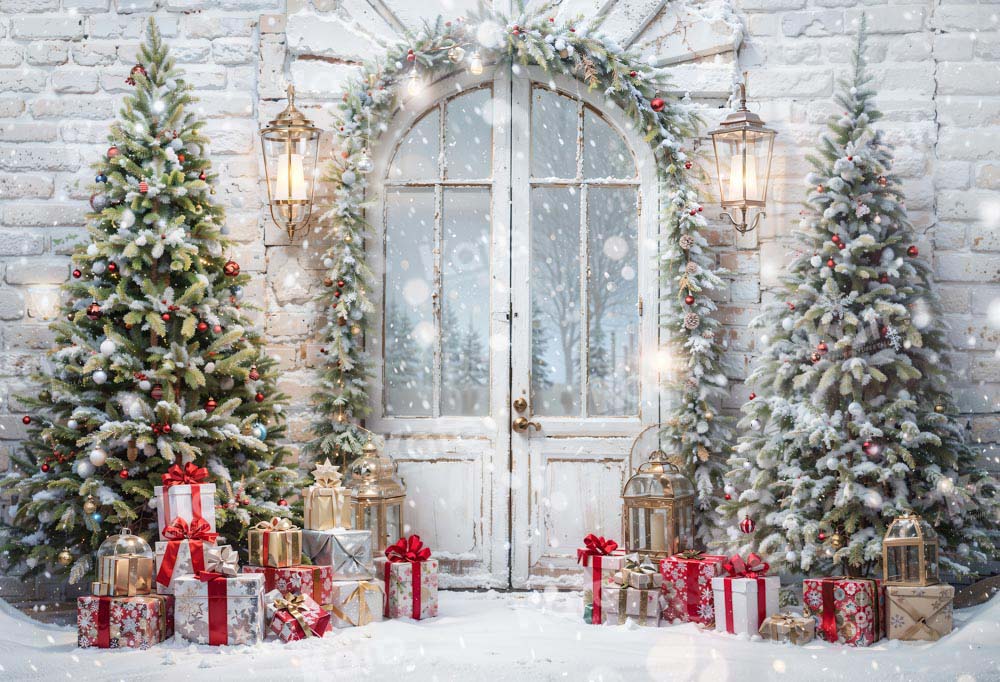 Kate Christmas Tree Gift Door Backdrop Designed by Emetselch - Image 2