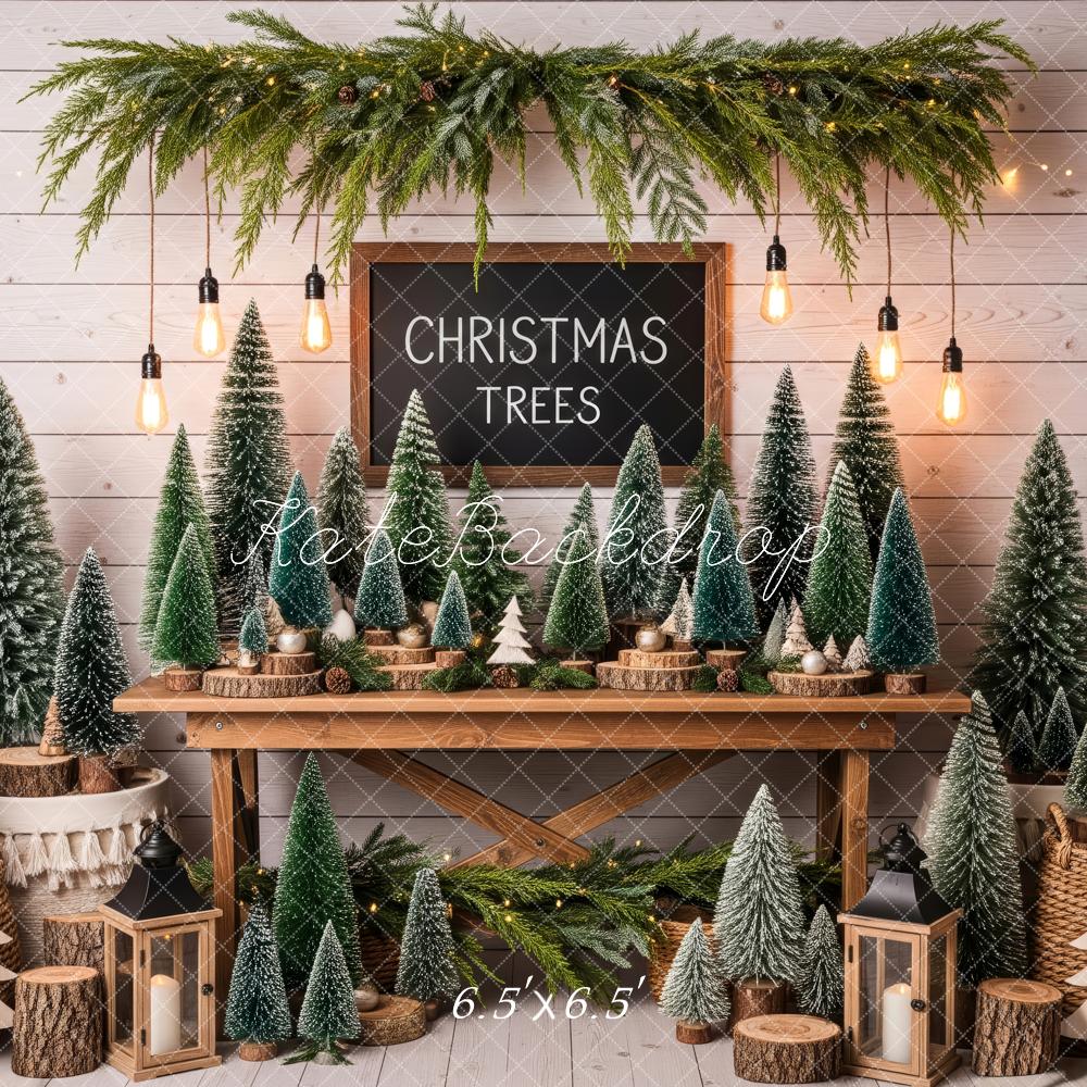 Kate Christmas Trees Table Garland Rustic Backdrop Designed by Patty Robert - Image 2