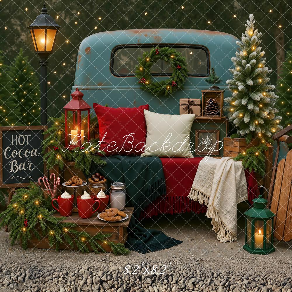 Kate Christmas Vintage Truck Cocoa Bar Backdrop Designed by Mini MakeBelieve - Image 5
