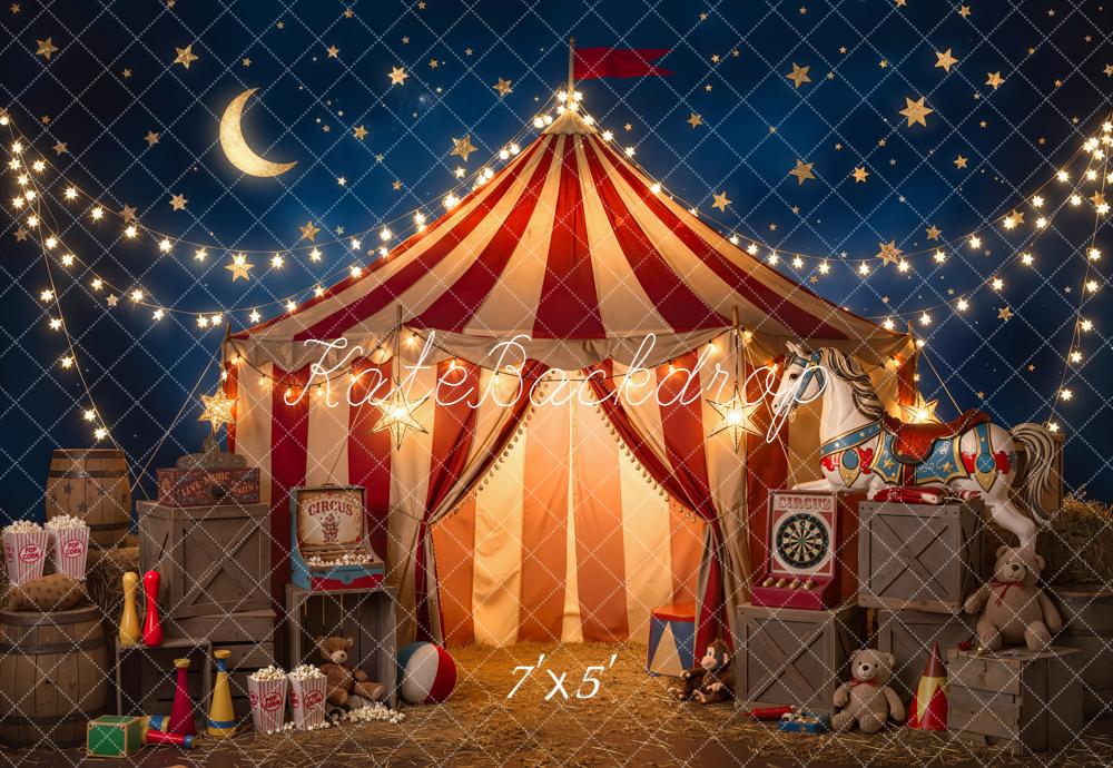 Kate Circus Tent Carnival Toys Night Backdrop Designed by Emetselch