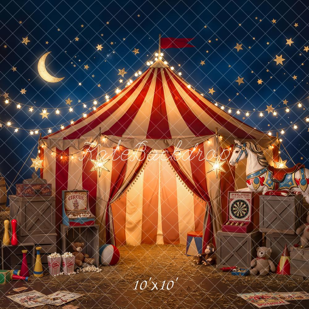 Kate Circus Tent Carnival Toys Night Backdrop Designed by Emetselch - Image 7