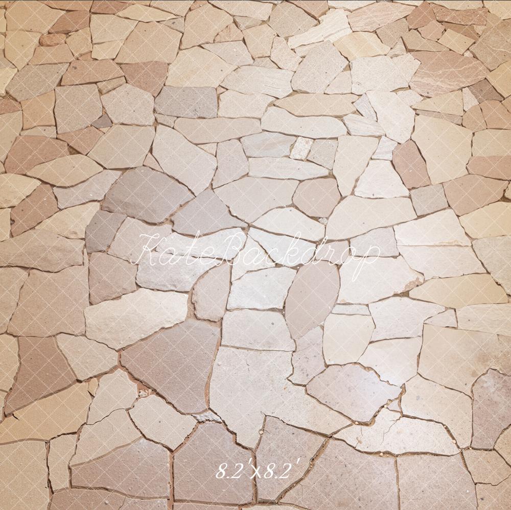 Kate Cobblestone Floor Beige Backdrop Designed by Emetselch - Image 5
