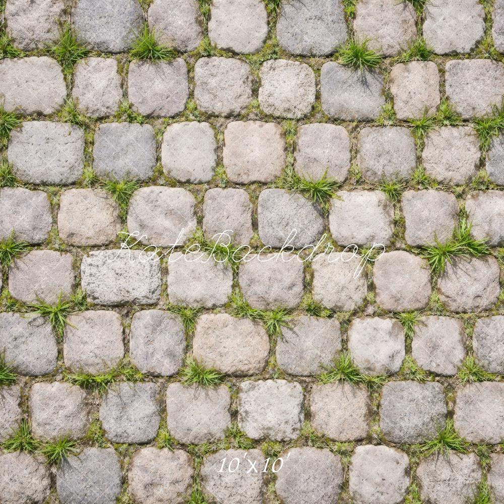 Kate Cobblestone Ground Grass Backdrop Designed by Vertigo Productions - Image 7