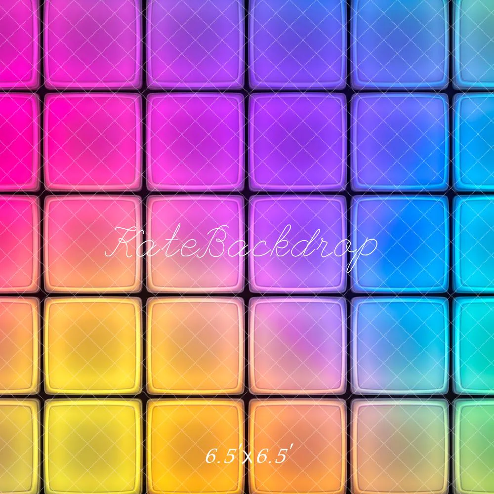 Kate Colourful Gradient Squares Backdrop Designed by Patty Robert - Image 2