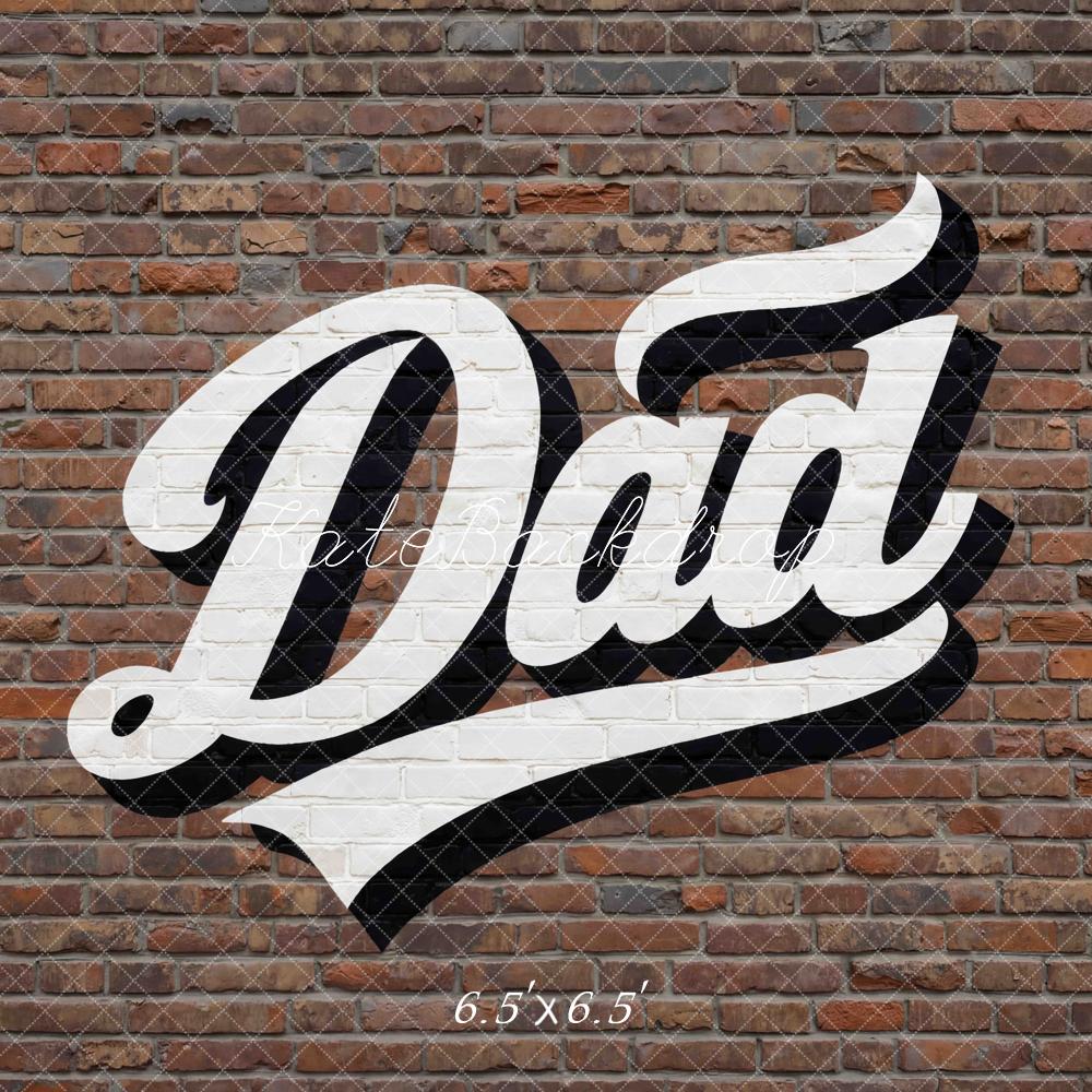 Kate Dad Brick Wall Graffiti Backdrop Designed by Mini MakeBelieve - Image 2