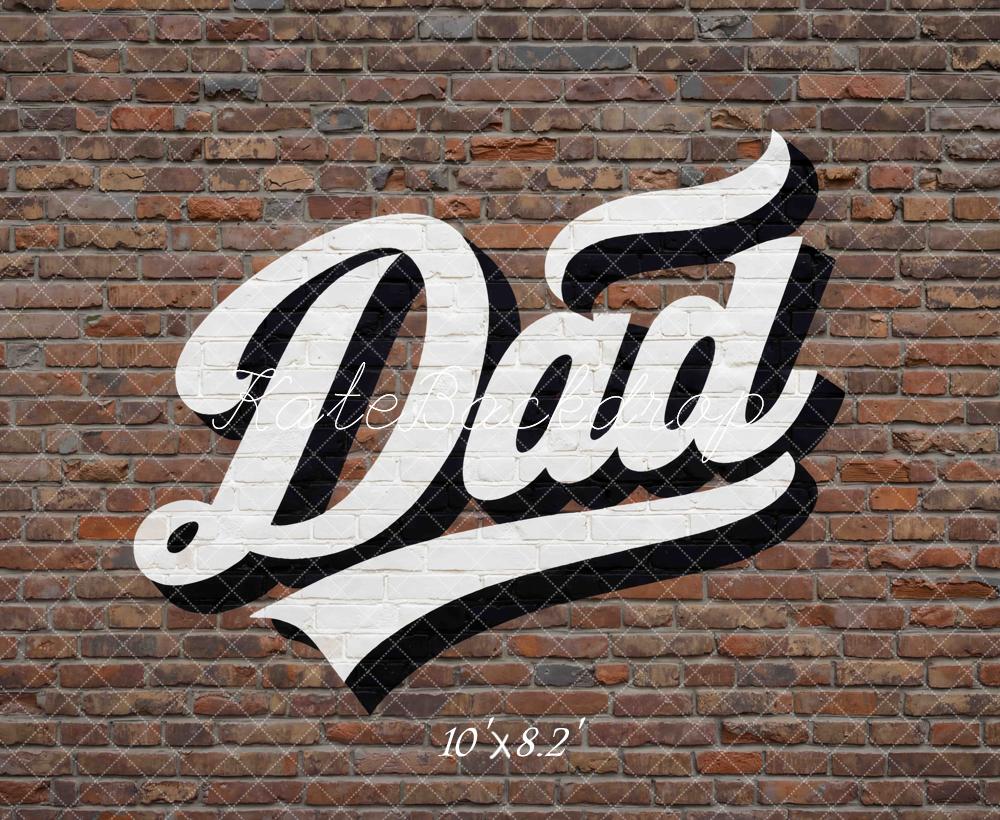 Kate Dad Brick Wall Graffiti Backdrop Designed by Mini MakeBelieve - Image 6