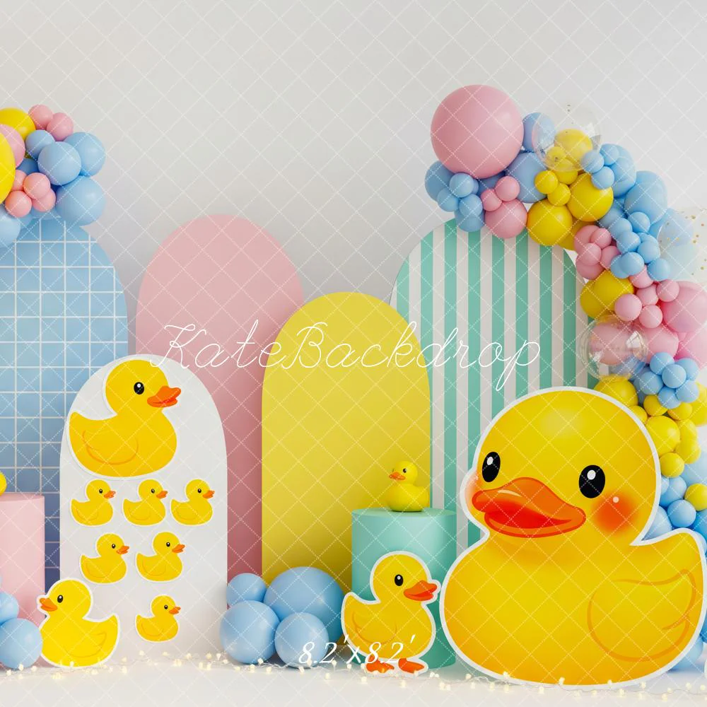 Kate Duck Balloons Pastel Panels Backdrop Designed by Patty Robert - Image 5
