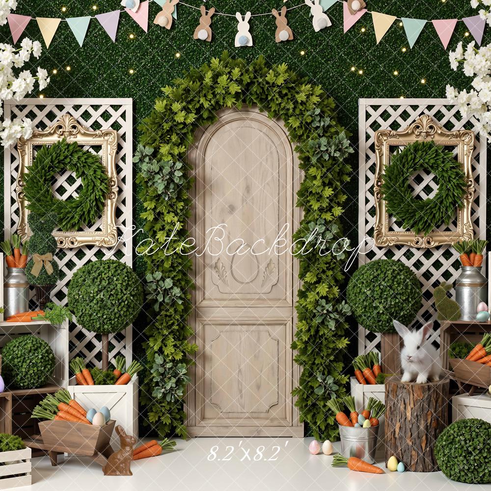 Kate Easter Bunny Carrots Crates Greenery Backdrop Designed by Mini MakeBelieve - Image 5
