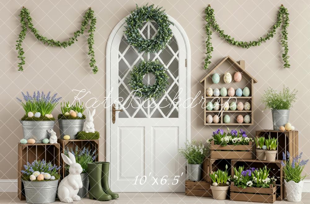 Kate Easter Bunny Eggs Spring Greenery Backdrop Designed by Patty Robert - Image 4