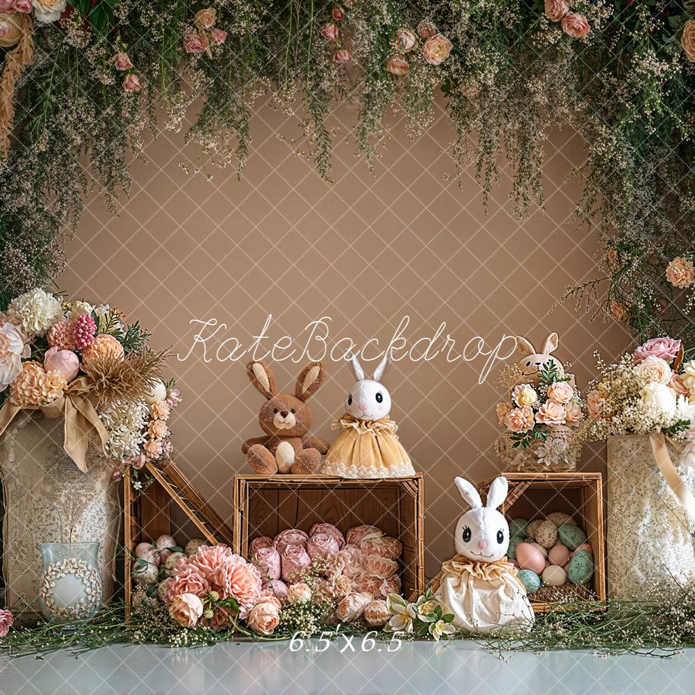 Kate Easter Bunny Floral Arch Eggs Backdrop Designed by Emetselch - Image 2