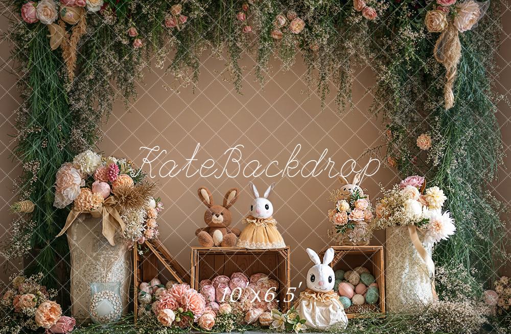 Kate Easter Bunny Floral Arch Eggs Backdrop Designed by Emetselch - Image 4