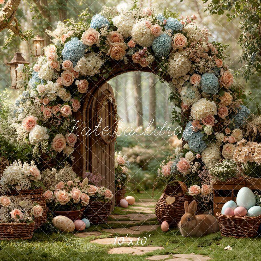 Kate Easter/Spring Bunny Floral Arch Lanterns Backdrop Designed by Emstselch - Image 7