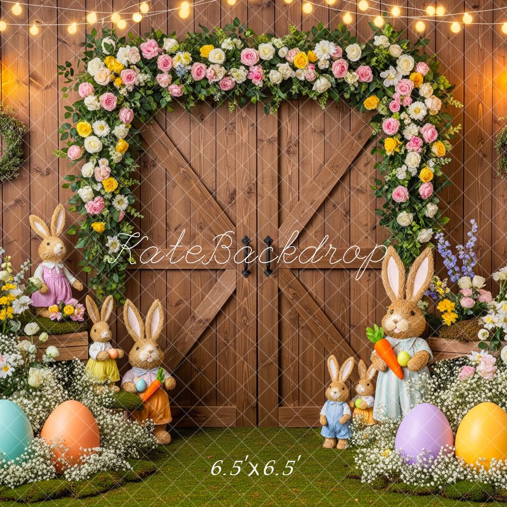 Kate Easter Bunny Garland Eggs Backdrop Designed by Patty Robert - Image 2