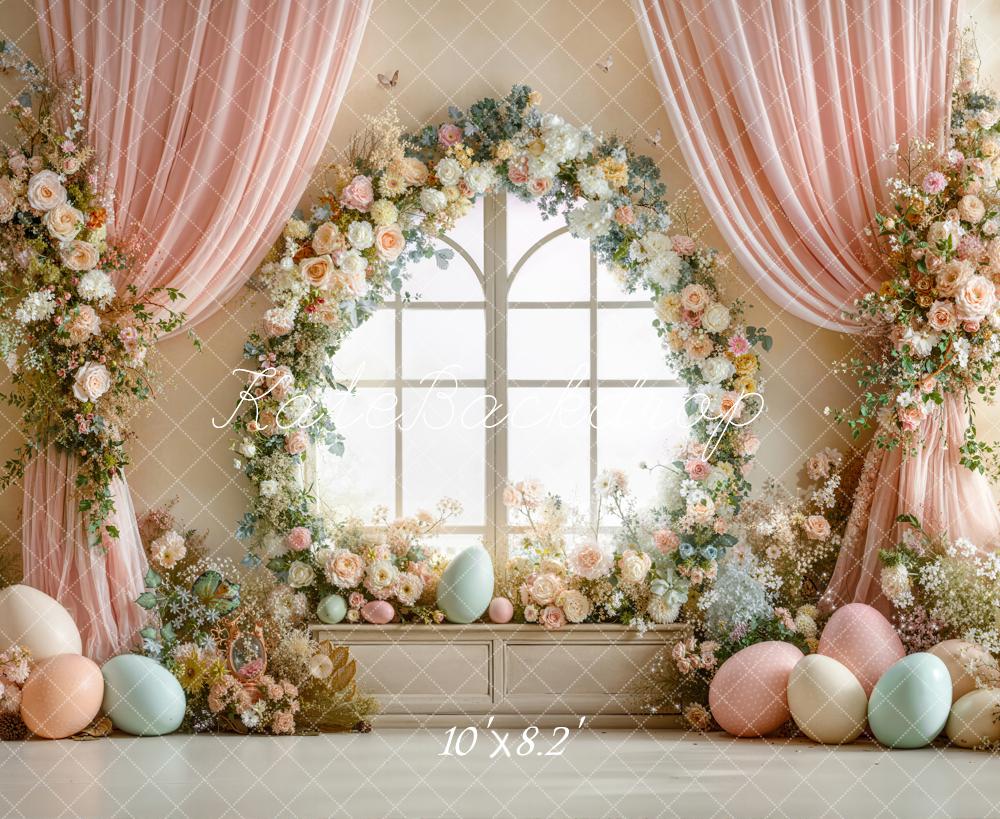 Kate Easter Bunny Garland Window Curtains Backdrop Designed by Emstselch - Image 6